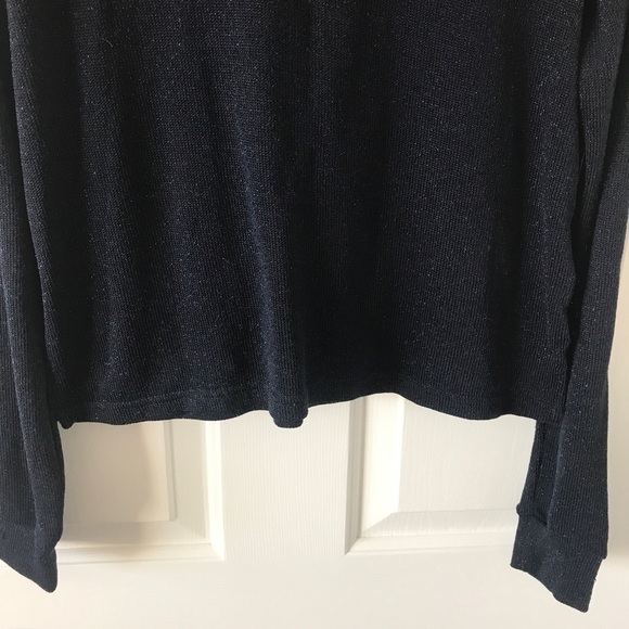 3/$15 Divided dark blue sparkle long sleeve top - Picture 4 of 9